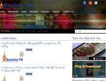 Tablet Screenshot of mandalayfm.com